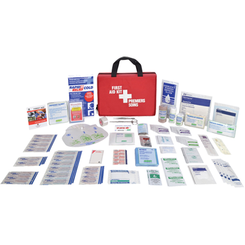 Trousses de premiers soins format mallette, Dispositif m&eacute;dical Classe 1, Sac en nylon Sécurité Médic