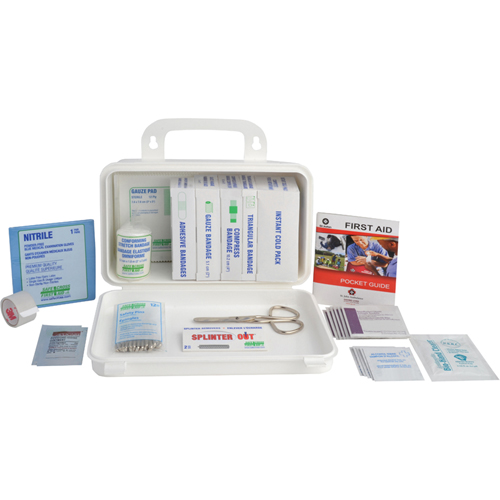 Trousse sp&eacute;cialis&eacute;e pour l'Ontario - Trousse de premiers soins pour camion, Dispositif m&eacute;dical Classe 1, Boîte en m&eacute;tal Sécurité Médic
