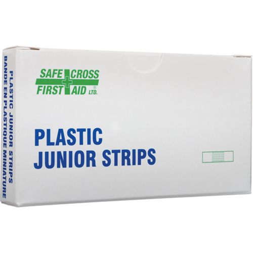 Bandages en bandes Juniors, Rectangulaire/carr&eacute;e, 18", Plastique, St&eacute;rile Sécurité Médic
