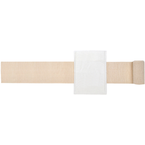 Compress Bandages, Crepe Tails, Cut to Size L x 4-1/2" W Sécurité Médic