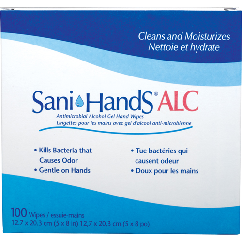 Sani-Hands&reg; ALC Antimicrobial Hand Wipes, Packet Sécurité Médic