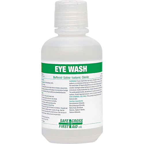Eyewash Solution, Full Bottle, 500 ml Sécurité Médic