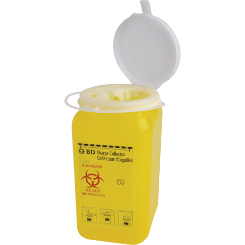Boîtes pour objets pointus & tranchants BD, Capacit&eacute; de 1,4 L  Sécurité Médic