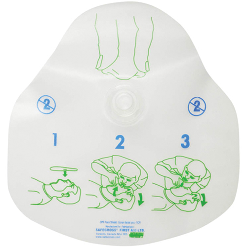 CPR Protective Device, Single Use Faceshield, Class 2 Sécurité Médic