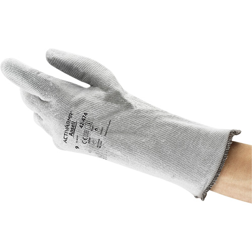 Gants souples Crusader 42-474, Nitrile, T-Grand, Prot&egrave;ge jusqu'&agrave; 400° F (204° C) Sécurité Médic