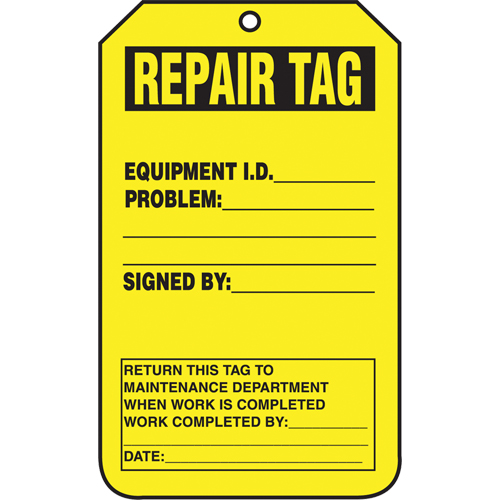 Inspection Tags, Cardstock, 3-1/8" W x 5-7/8" H, English Sécurité Médic