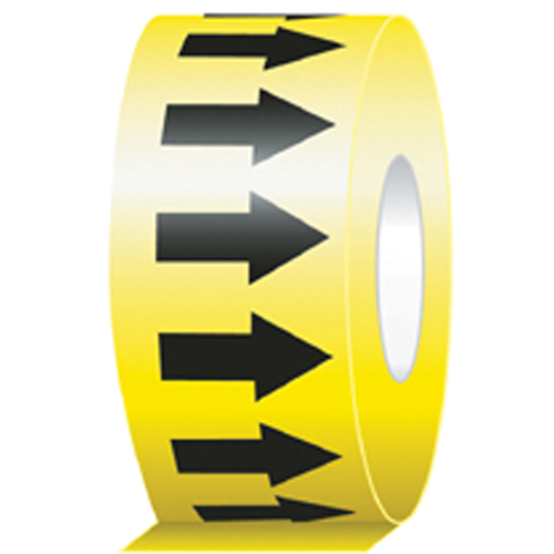 Directional Flow Arrow Tapes, 104', Black on Yellow Sécurité Médic