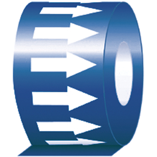 Pipe Marker, 108', White on Blue Sécurité Médic