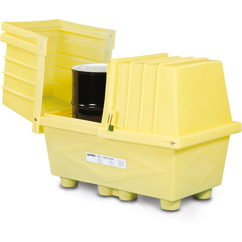 Poly-Safeypacks&reg; With Drain, 60.5" L x 37.25" W x 45.75" H, 1200 lbs. Load Capacity Sécurité Médic