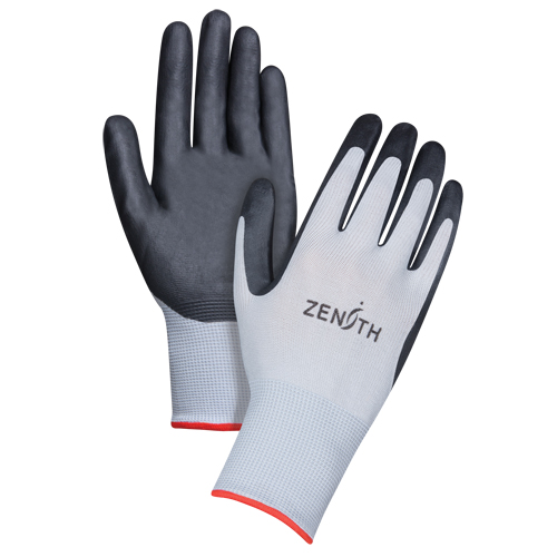 Lightweight Breathable Coated Gloves, 7/Small, Foam Nitrile Coating, 13 Gauge, Polyester Shell Sécurité Médic
