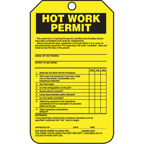 Inspection Tags, Cardstock, 3-1/8" W x 5-7/8" H, English Sécurité Médic