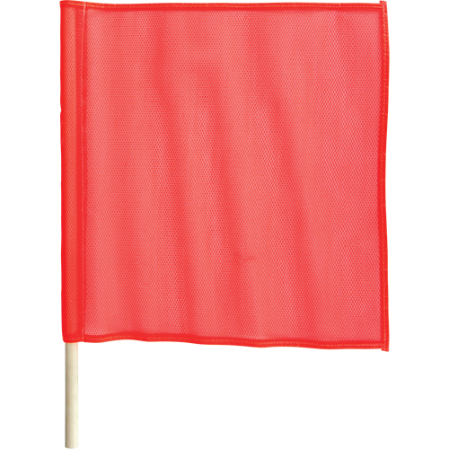 Traffic Safety Flags, Mesh, With Handle Sécurité Médic