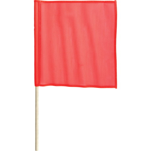 Traffic Safety Flags, Mesh, With Handle Sécurité Médic