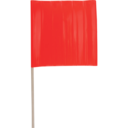 Traffic Safety Flags, Vinyl, With Handle Sécurité Médic