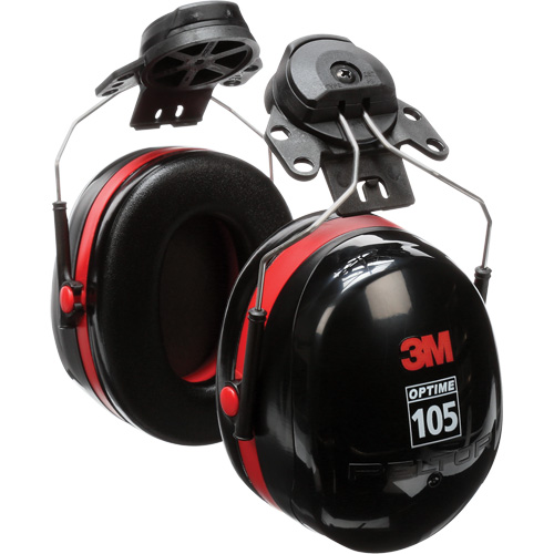 Serres-t&ecirc;tes de s&eacute;rie Peltor Optime 105, Fixation pour casque, 27 NRR dB Sécurité Médic