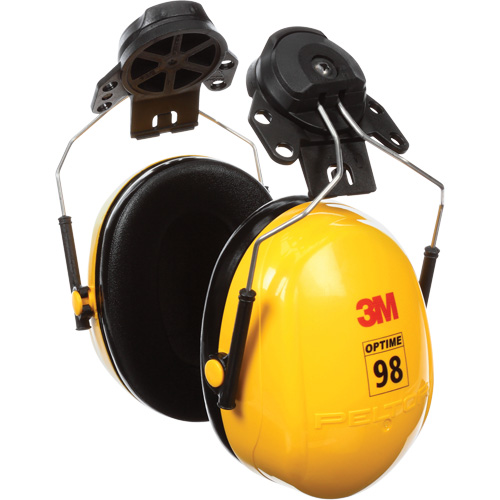 Serres-t&ecirc;tes de s&eacute;rie Peltor Optime 98, Fixation pour casque, 23 NRR dB Sécurité Médic