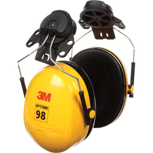 Serres-t&ecirc;tes de s&eacute;rie Peltor Optime 98, Fixation pour casque, 23 NRR dB Sécurité Médic