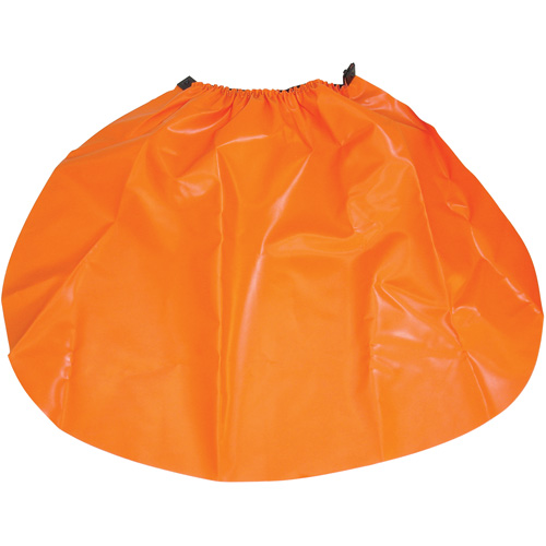 Hard Hat Rain Shield, One Size, Orange, Nylon/PVC Sécurité Médic