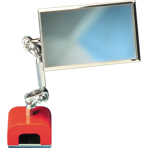 Inspection Mirror, Rectangular, 3-1/2" L x 2" W, Telescopic Sécurité Médic