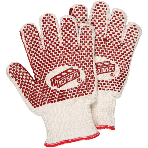 Red Brick&reg; Reversible Terrycloth Gloves, Cotton, Double Sided, 10 Gauge, Small Sécurité Médic
