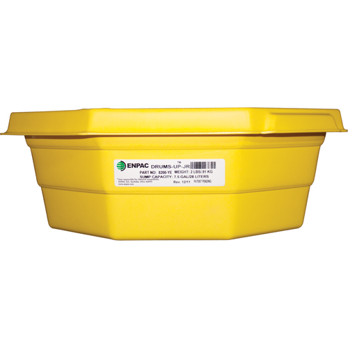 Plateaux Drums-Up Jr, 22,75" lo x 22,75" la x 7,5" h, Cap. de d&eacute;versement 7,5 gal. US Sécurité Médic