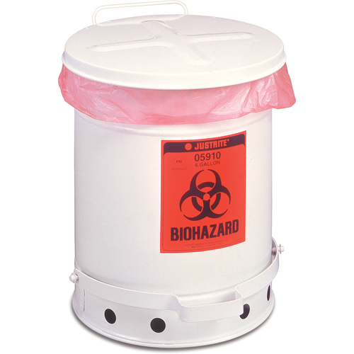 Contenant de d&eacute;chets &agrave; biorisques, Capacit&eacute; de 6 gal. Sécurité Médic