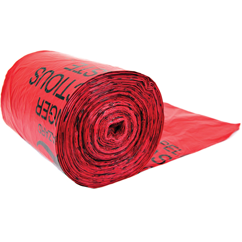 Hazardous Waste Bags, Bio-Hazard, 24" L x 33" W, 56.8 L (15 Gal.) Capacity Sécurité Médic