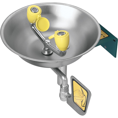 Eyewash Station, Wall-Mount Installation, Stainless Steel Bowl Sécurité Médic