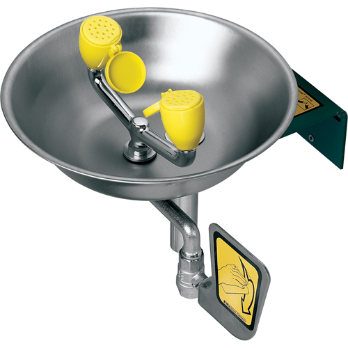 Eye/Face Wash Station, Wall-Mount Installation, Stainless Steel Bowl Sécurité Médic