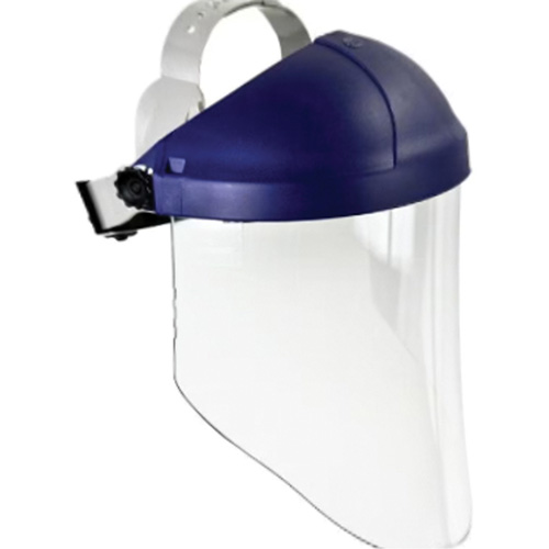 Ratchet Headgear with Faceshield, Polycarbonate, Ratchet Suspension Sécurité Médic
