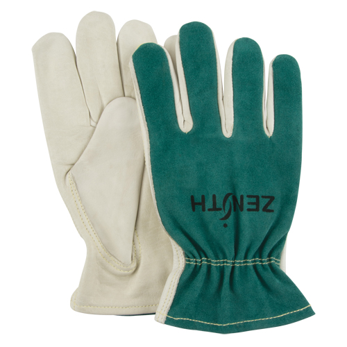 Driver's Gloves, Medium, Grain Cowhide Palm Sécurité Médic