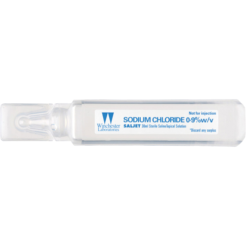 Saljet Single Dose Saline Solution, 1.01 oz. Sécurité Médic