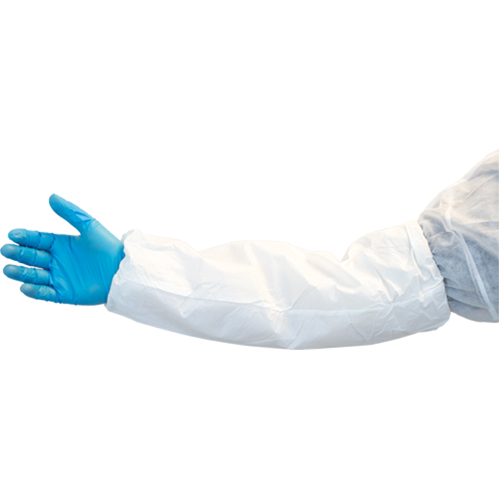 Lightweight Sleeves, 18" long, Vinyl, White Sécurité Médic
