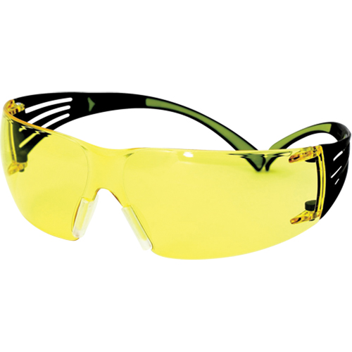Lunettes de s&eacute;curit&eacute; SecureFit s&eacute;rie 400, Lentille Ambr&eacute;e, Antibu&eacute;e/Anti-&eacute;gratignures, ANSI Z87+/R&eacute;pond ou surpasse la norme CSA Z94.3 Sécurité Médic