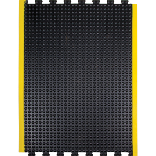 Anti-Fatigue Dome Matting, Bubbled, 3' x 4' x 1/2", Black, Rubber Sécurité Médic