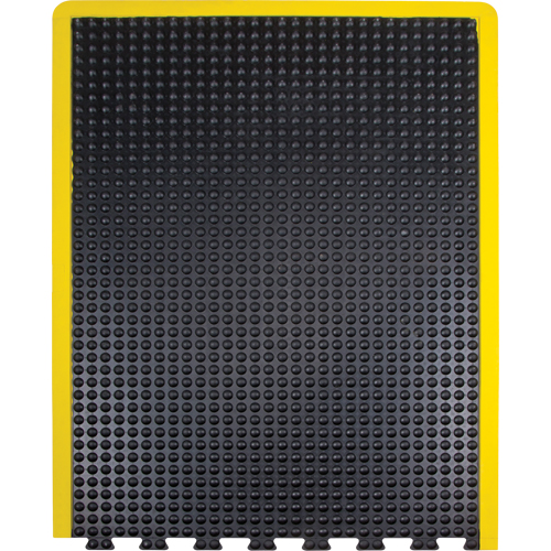 Anti-Fatigue Dome Matting, Bubbled, 3' x 4' x 1/2", Black, Rubber Sécurité Médic