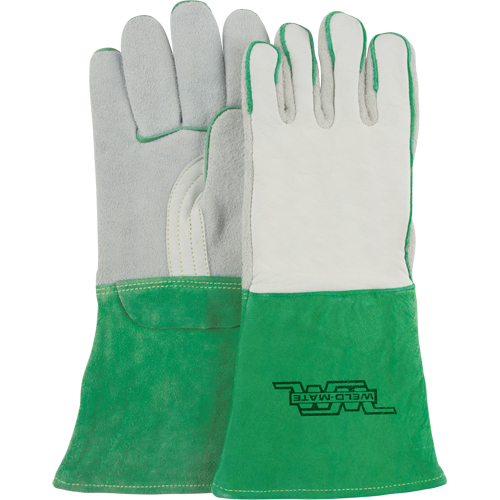 Heavy-Duty Welding Gloves, Split Cowhide, Size Medium Sécurité Médic