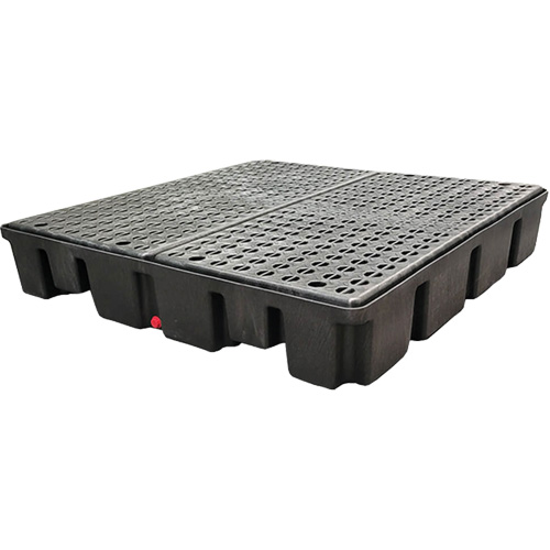 Nestable Spill Pallet Without Drain, 66 US gal. Spill Capacity, 49" x 49" x 10.5" Sécurité Médic