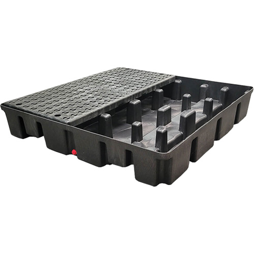 Nestable Spill Pallet Without Drain, 66 US gal. Spill Capacity, 49" x 49" x 10.5" Sécurité Médic