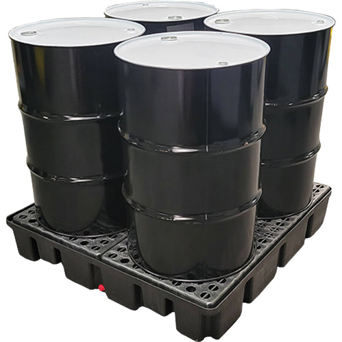Nestable Spill Pallet Without Drain, 66 US gal. Spill Capacity, 49" x 49" x 10.5" Sécurité Médic