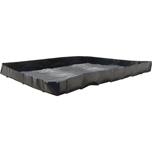 Economy Berms, 119 gal. Capacity, 4' W x 4' L x 12" H, L-Bracket Sécurité Médic