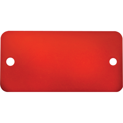 Blank Tags, Aluminum, 3" W x 1" H Sécurité Médic