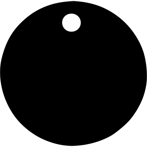 Blank Tags, Aluminum, 1.5" dia Sécurité Médic