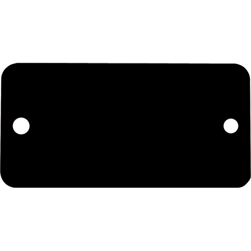 Blank Tags, Aluminum, 3" W x 1" H Sécurité Médic