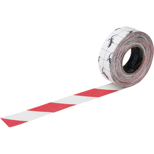 Premium Anti-Skid Tape, 2" x 60', Red & White Sécurité Médic
