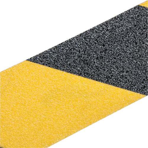 Ruban antid&eacute;rapant de premi&egrave;re qualit&eacute;, 2" x 60', Noir & jaune Sécurité Médic
