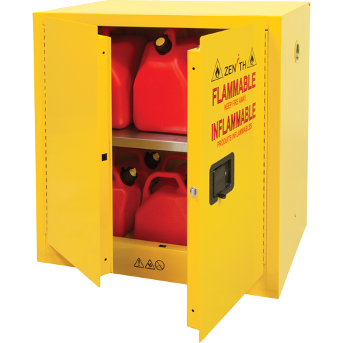 Armoire pour produits inflammables, 22 gal., 2 Porte(s), 35" La x 35" h x 22" p Sécurité Médic