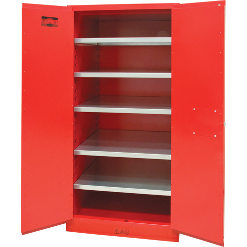 Armoire pour peintures et encres, 96 gal., 5 tablettes Sécurité Médic