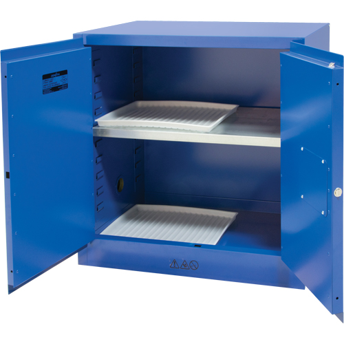 Corrosive Liquids Cabinet, 22 gal., 35" x 35" x 22" Sécurité Médic