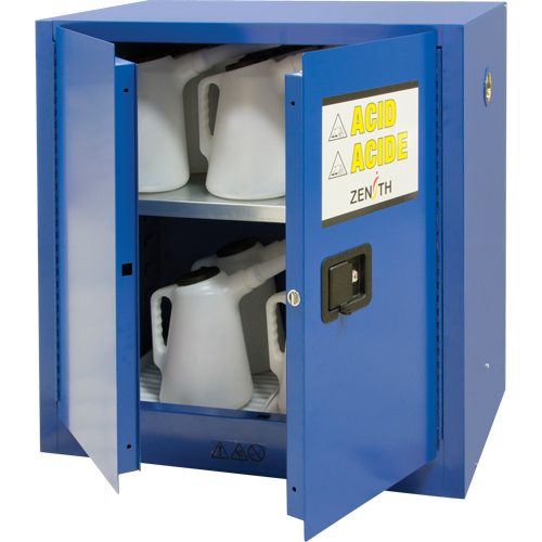 Corrosive Liquids Cabinet, 22 gal., 35" x 35" x 22" Sécurité Médic